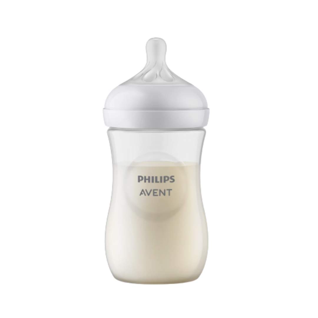 avent® biberón natural transparente 9 oz