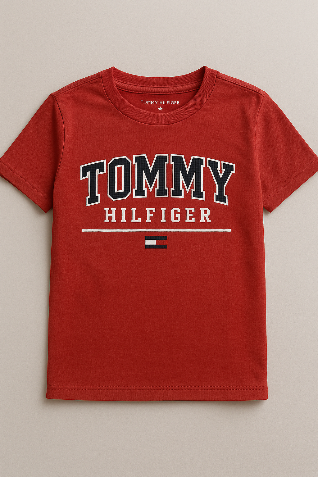 White T-Shirt Hilfiger Colorful