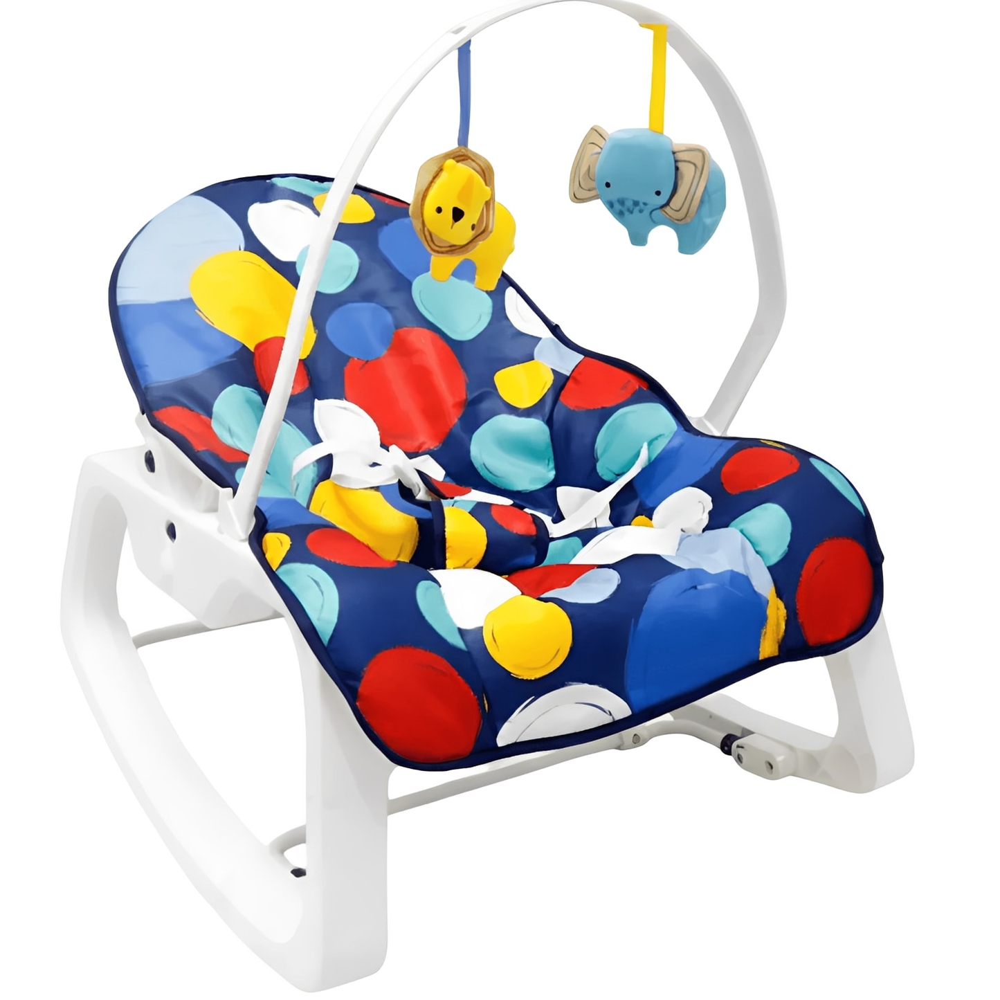 Baby Bouncer Premium Polka Dots Navy - ColorPlay