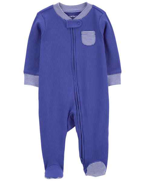 Baby Boy Sleep & Play Blue Stripe