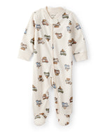 Carter's Baby Boy Zip-Up Sleep and Play Waffle Trucks - Image 2