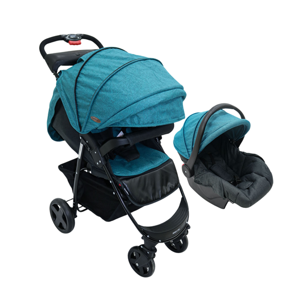 Nubebé 2-in-1 Travel System Stroller & Car Seat - Teal