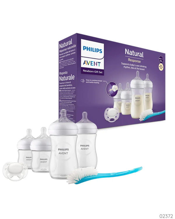 Set de Regalo Philips Avent Natural Response Recién Nacido con Biberones, Chupo y Cepillo