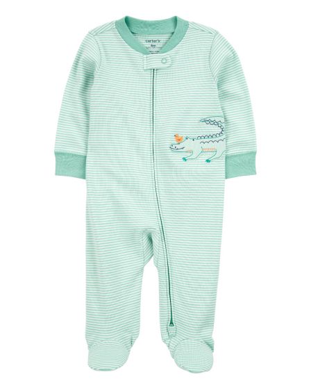 Baby Boy Sleep & Play Green Gator