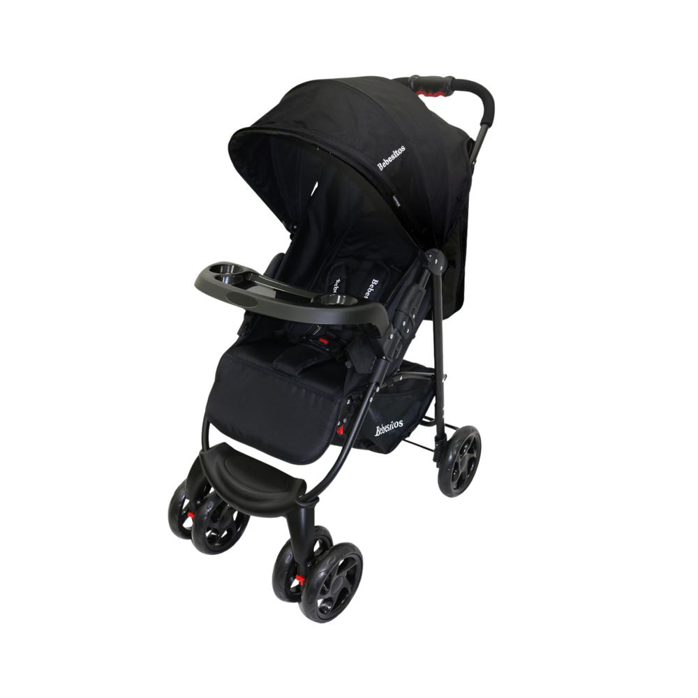 Nubebé 3-Wheel Stroller - Black