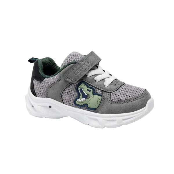 Boys' Grey Dinosaur Sneaker
