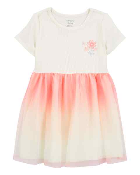 Toddler Girl Ombre Tulle Dress Pink And Blue