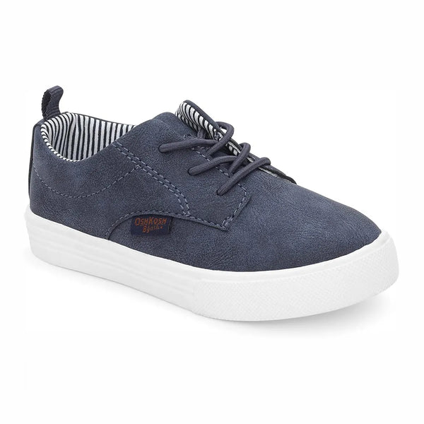 Boys' Grey Suede Derby Sneaker