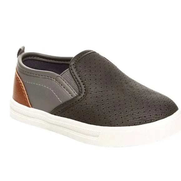 Boys' Grey Slip-On Sneaker