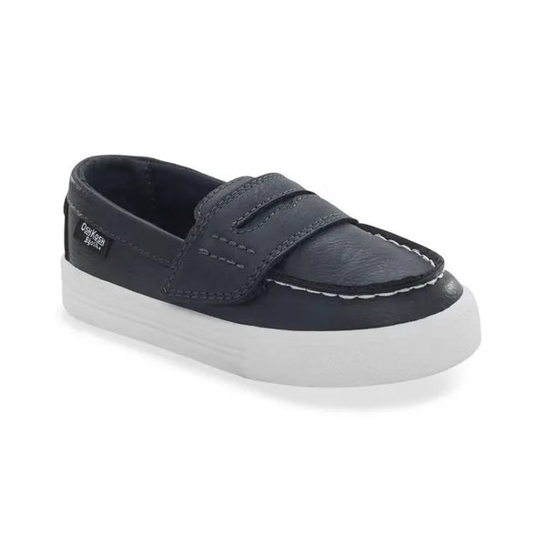 Boys' Navy Velcro Loafer