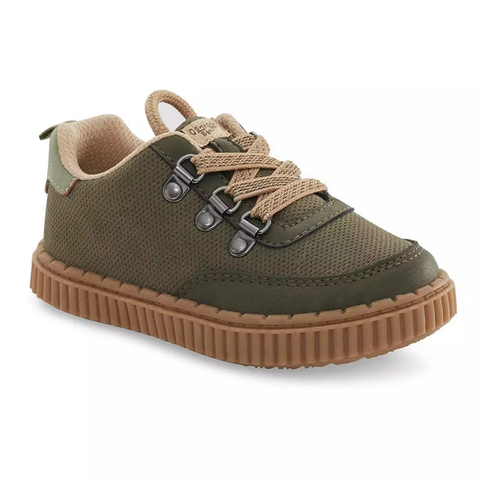 Boys' Olive Mesh Gum-Sole Sneaker - ColorPlay
