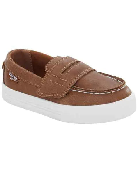 Boys' Tan Velcro Loafer - ColorPlay