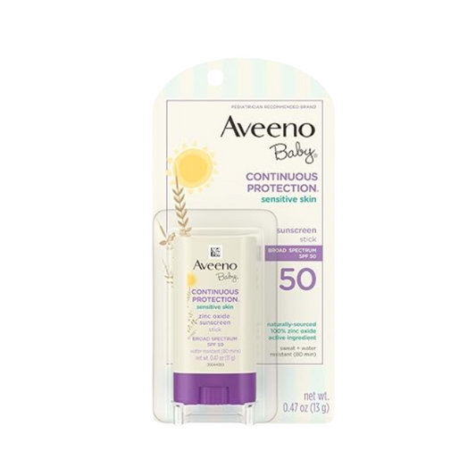 aveeno® baby sunscreen stick spf 50 0.47 oz