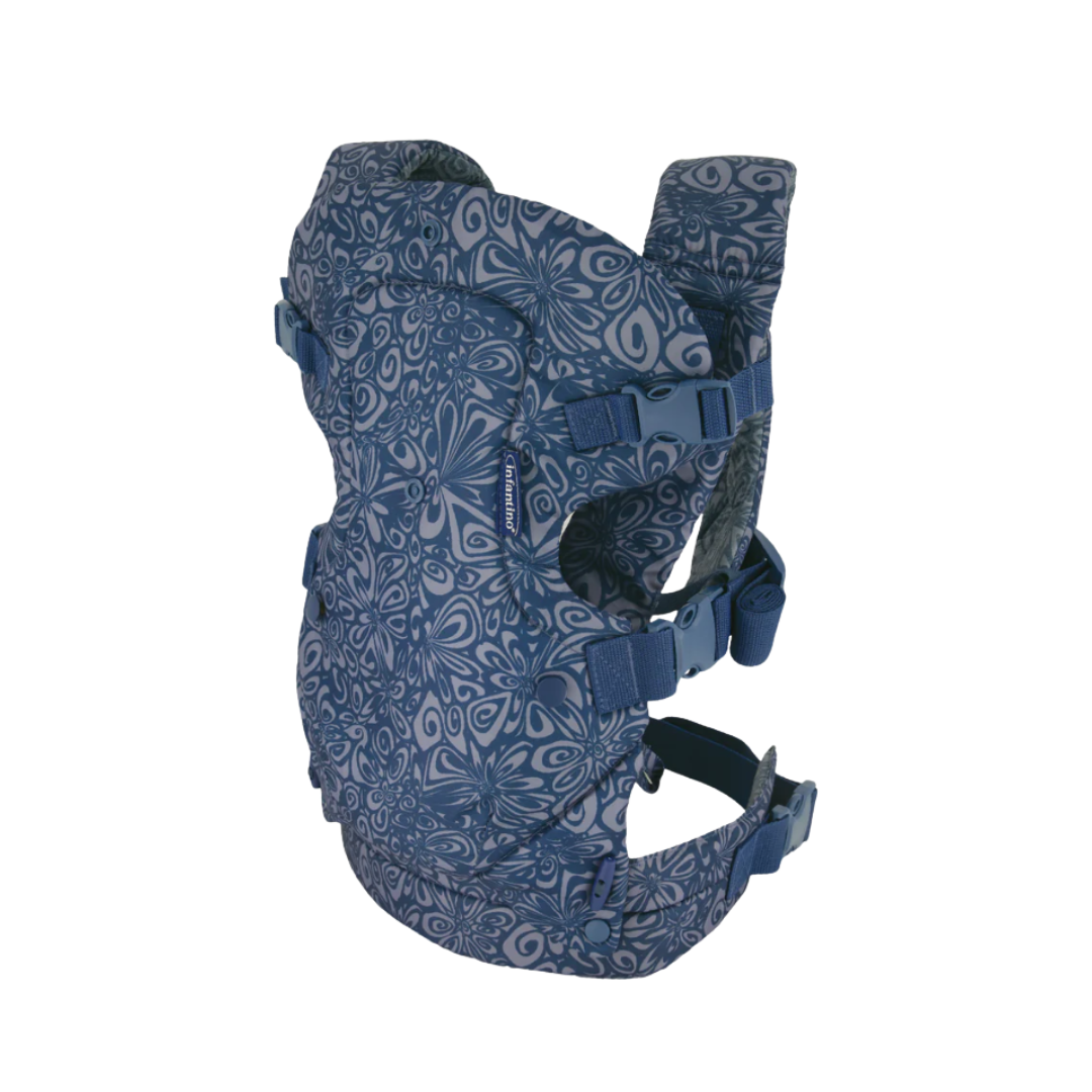 infantino® porta bebé flip 4-en-1 – floral navy chic