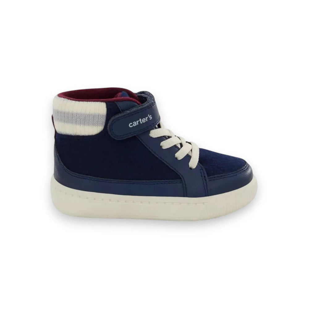 Boys' Navy High-Top Sneaker