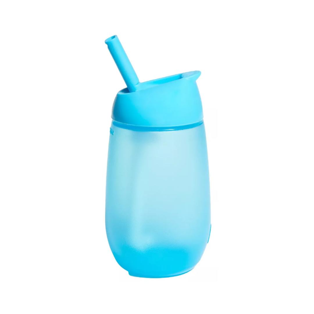 munchkin® - 10 oz simple clean straw cup azul