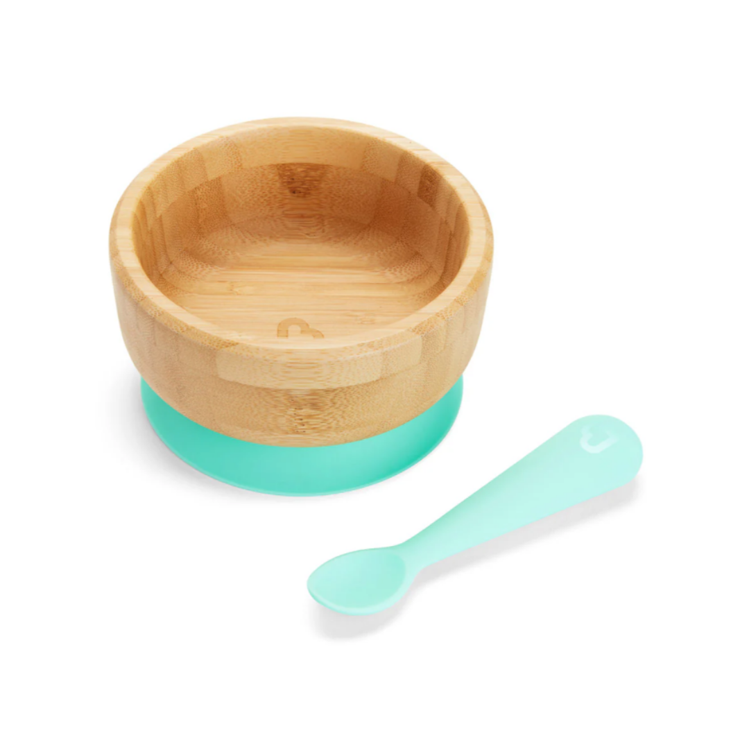 munchkin® - tazón de bambú + juego de cuchara