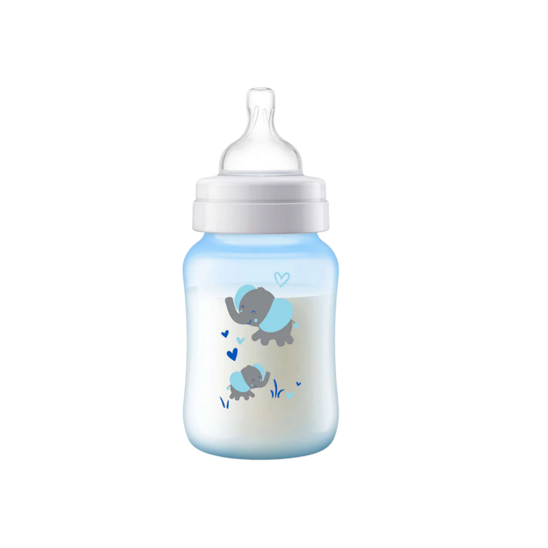 avent® biberón classic azul elefante 9 oz
