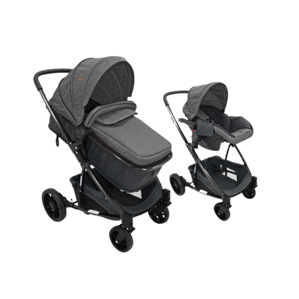 Nubebé 2-in-1 Travel System Stroller & Car Seat - Charcoal