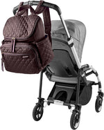 Skip Hop Diaper Bag Backpack: Forma Multi-Function Travel Bag with Changing Pad & Stroller Straps, Chocolate - Image 2
