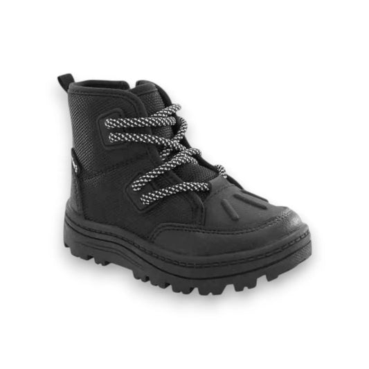 Boys' Black Rugged Lace-Up Boot - ColorPlay