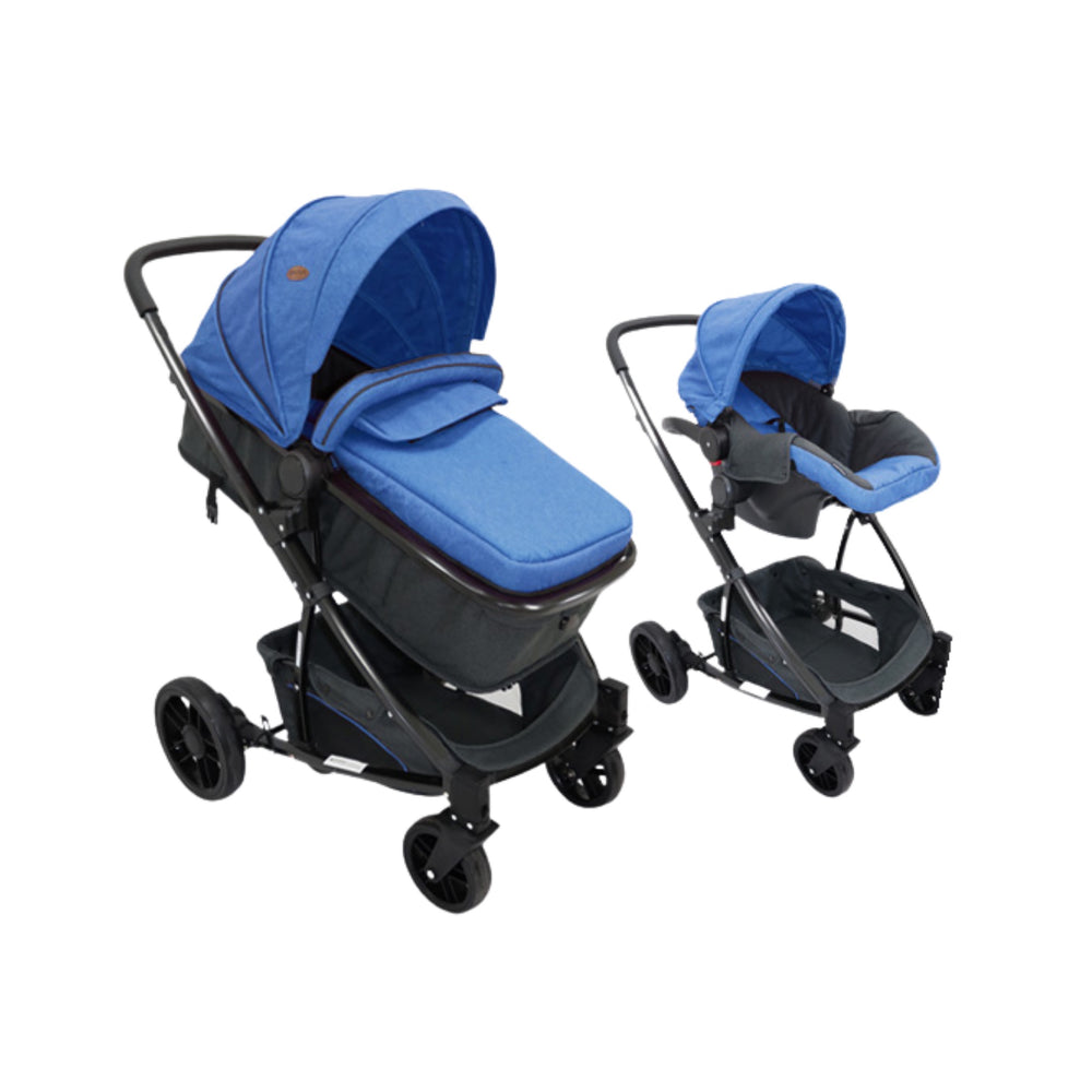 Nubebé 2-in-1 Travel System Stroller & Car Seat - Steel Blue