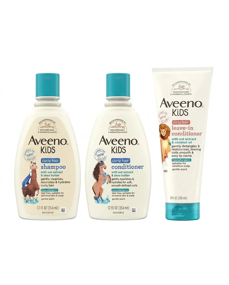 Aveeno Kids Curly Hair Set 3 Piezas