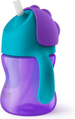 Philips Avent Bendy Straw Cup - Purple/Teal - Image 1