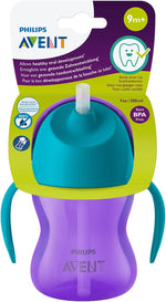 Philips Avent Bendy Straw Cup - Purple/Teal - Image 2