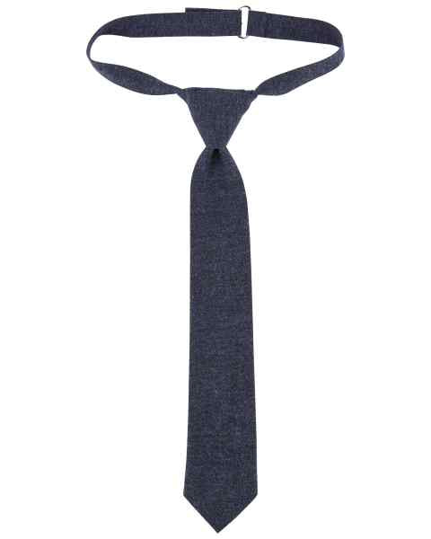 Corbata Chambray Navy — Niño