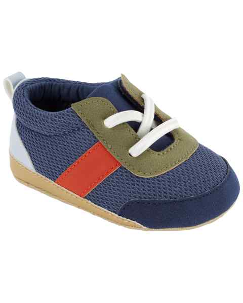 Sneakers Mesh Navy Olive — Bebé