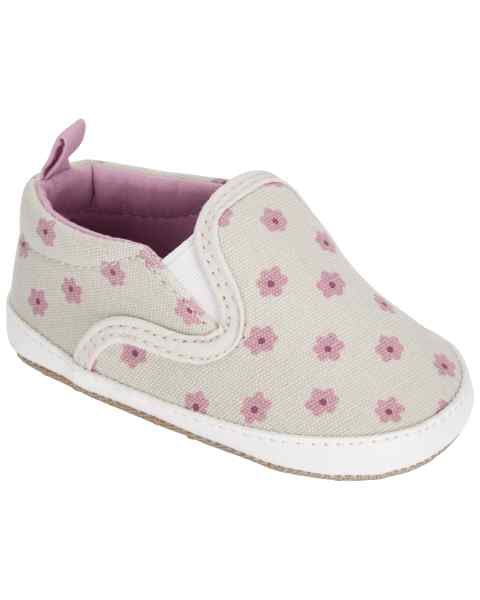 Slip-On Canvas Pink Daisy — Bebé