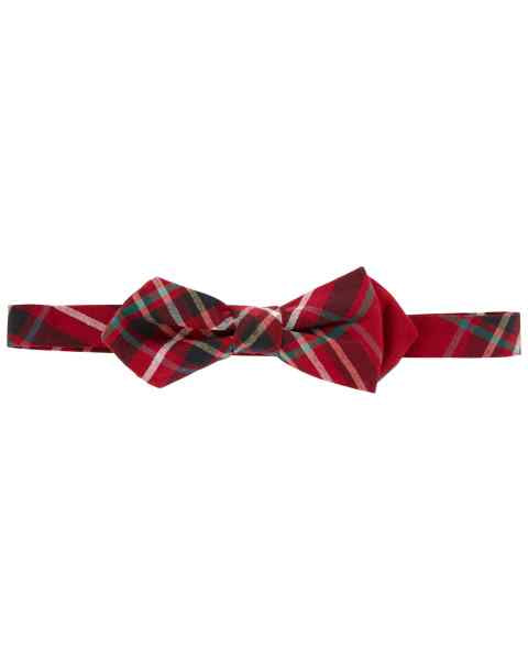 Corbatín Plaid Tartan Red — Niño