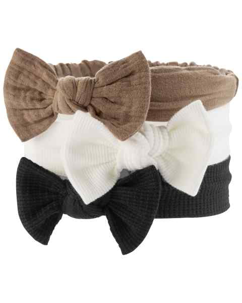 Diademas 3-Pack Bow Neutral — Niña