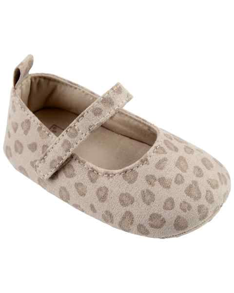 Carter's Baby Girl Mary Jane Crib Shoes Leopard
