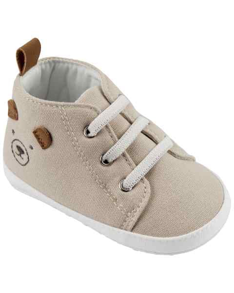 Carter's Baby High-Top Sneaker Crib Shoes Bear Face