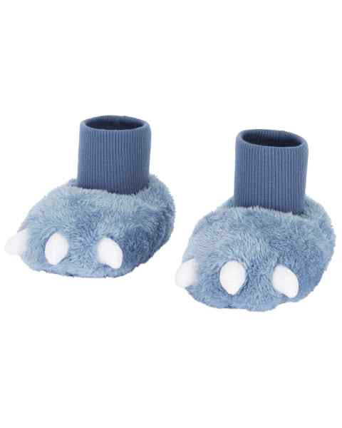Carter's Baby Monster Paw Slipper Booties Blue