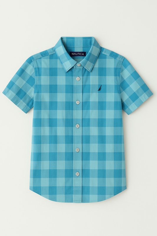 Rainbow Striped Button Shirt Nautica