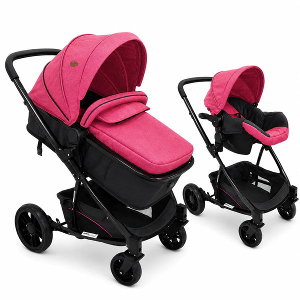 Coche Nubebe Rosa Frambuesa — Moisés, Cargador y Paseo