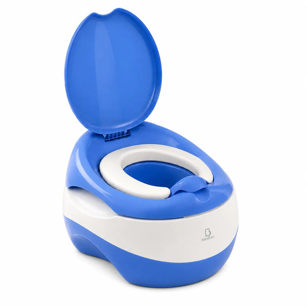 Baby Potty Trainer - Bacinica Infantil Estilo Inodoro con Tapa | Gris