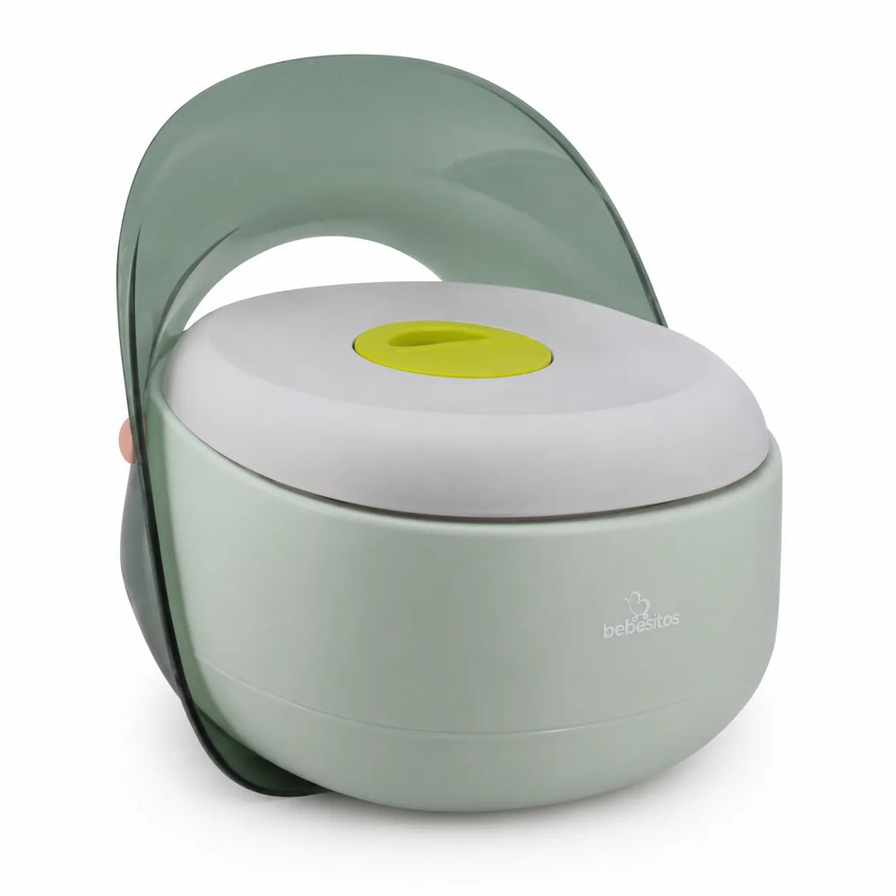 Baby Potty Trainer - Bacinica Infantil con Asiento Ergonómico y Respaldo Cómodo | Verde