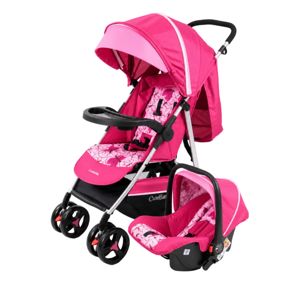 Coche Titanio Travel System en Rosa