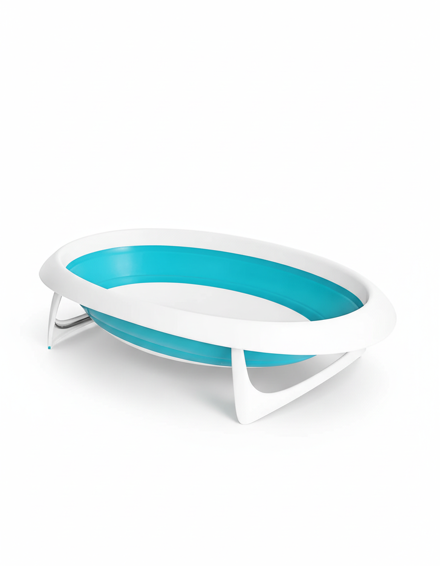Boon Naked Collapsible Bathtub - Blue