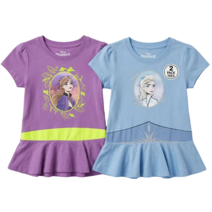 Disney Frozen II 2-Pack Tees · Anna & Elsa