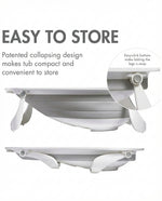 Boon Naked 2-Position Collapsible Bathtub - Gray - Image 2