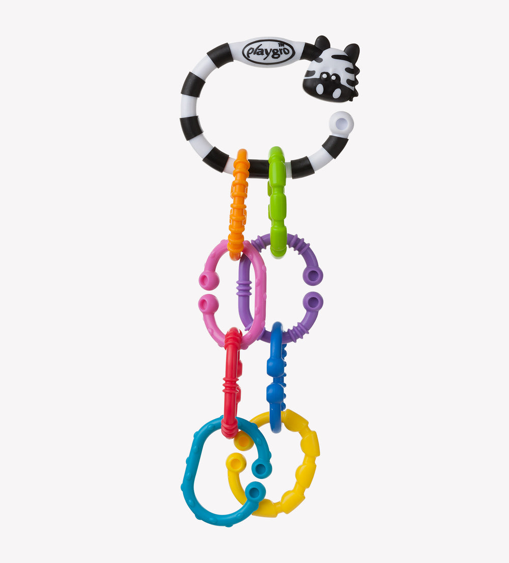 Playgro Loopy Links Zebra Teether