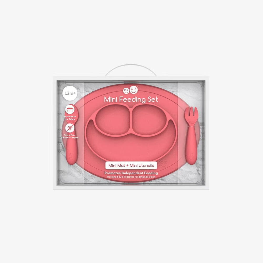 ezpz Mini Feeding Set - Coral