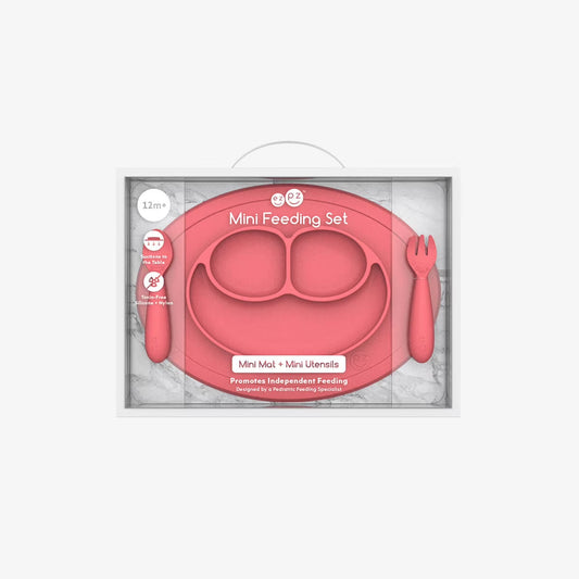 ezpz Mini Feeding Set - Coral - ColorPlay