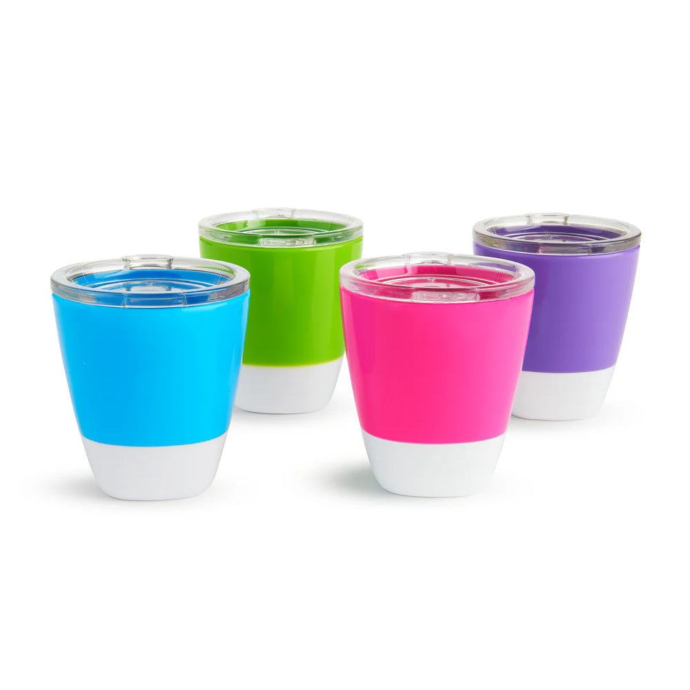 Munchkin Splash Toddler Open Cups with Lids 4-Pack