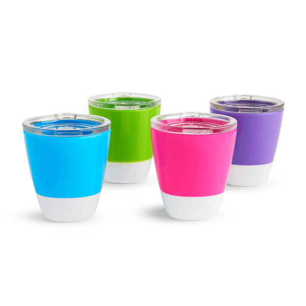 Munchkin Splash Toddler Open Cups with Lids 4-Pack
